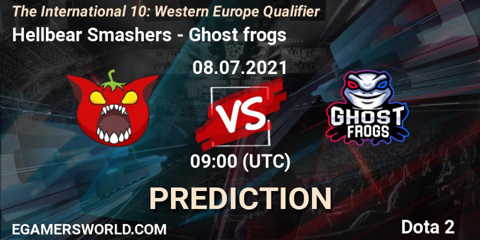 Prognose für das Spiel Hellbear Smashers VS Ghost frogs. 08.07.2021 at 09:00. Dota 2 - The International 10: Western Europe Qualifier