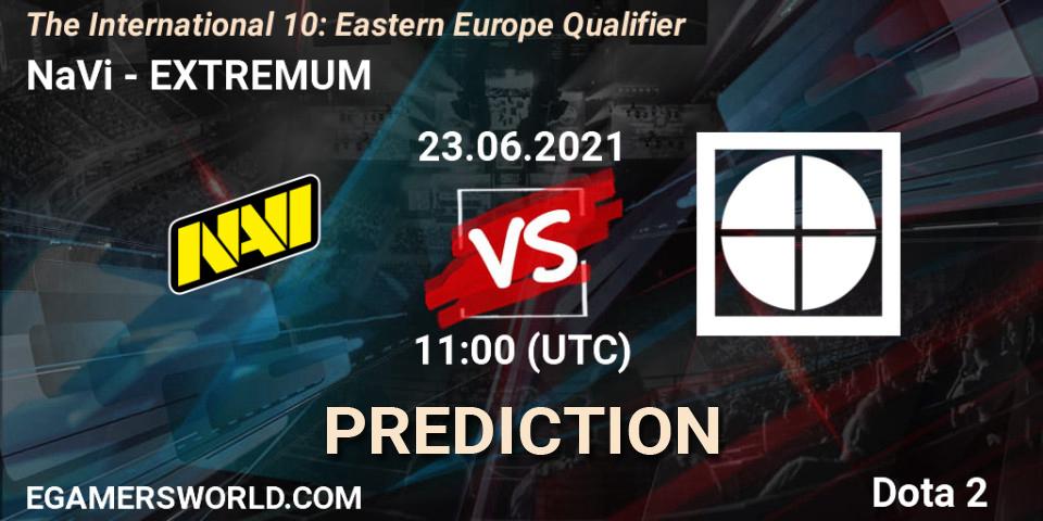 Prognose für das Spiel NaVi VS EXTREMUM. 23.06.21. Dota 2 - The International 10: Eastern Europe Qualifier