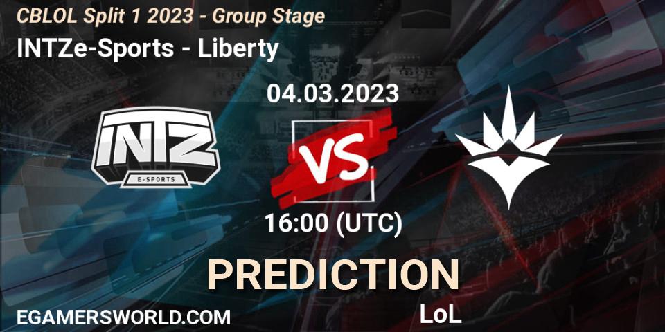 Prognose für das Spiel INTZ e-Sports VS Liberty. 04.03.23. LoL - CBLOL Split 1 2023 - Group Stage
