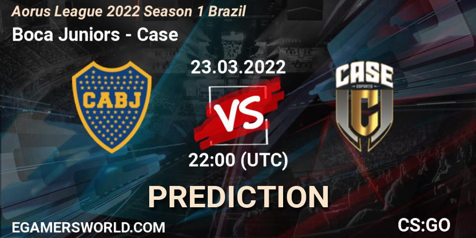 Prognose für das Spiel Boca Juniors VS Case. 23.03.2022 at 22:00. Counter-Strike (CS2) - Aorus League 2022 Season 1 Brazil