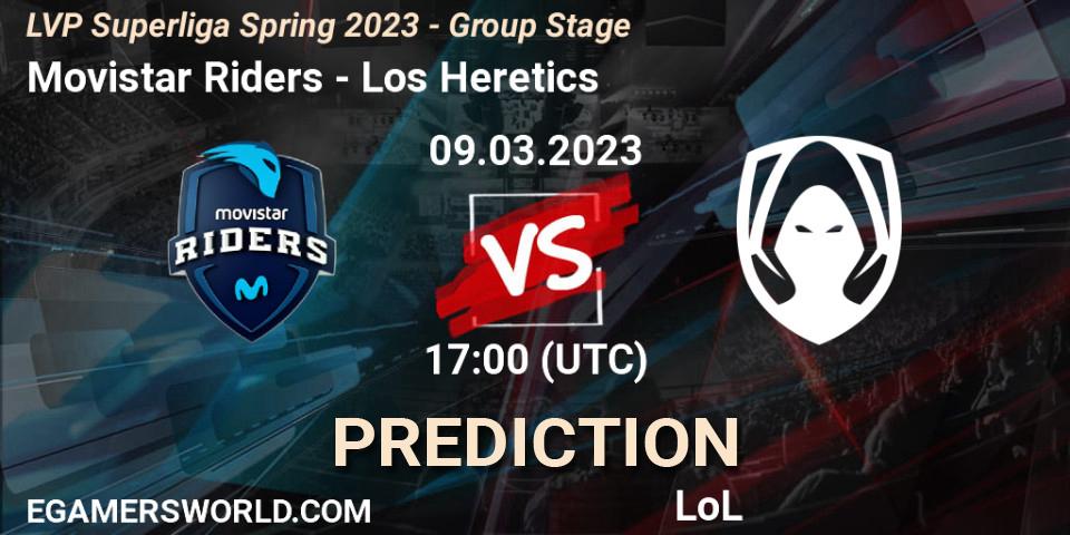 Prognose für das Spiel Movistar Riders VS Los Heretics. 09.03.23. LoL - LVP Superliga Spring 2023 - Group Stage