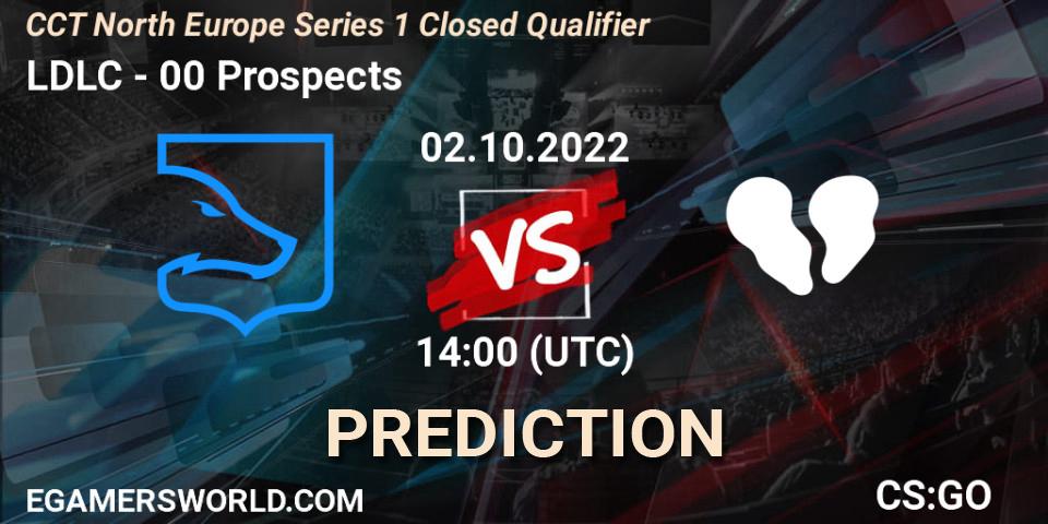 Prognose für das Spiel LDLC VS 00 Prospects. 02.10.22. CS2 (CS:GO) - CCT North Europe Series 1 Closed Qualifier