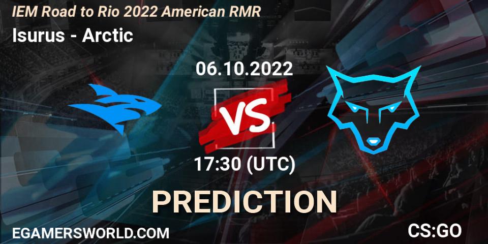Prognose für das Spiel Isurus VS Arctic. 06.10.22. CS2 (CS:GO) - IEM Road to Rio 2022 American RMR