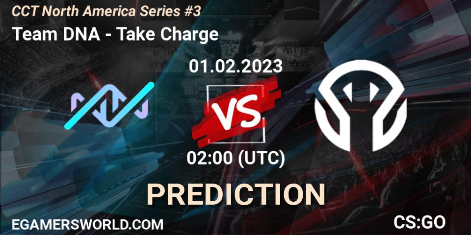 Prognose für das Spiel Team DNA VS Take Charge. 01.02.23. CS2 (CS:GO) - CCT North America Series #3