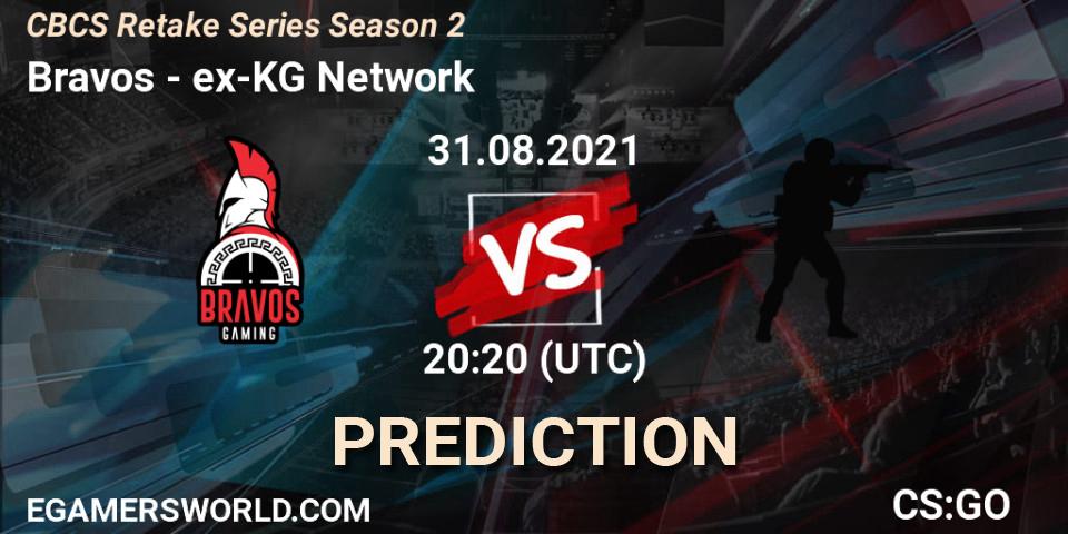 Prognose für das Spiel Bravos VS ex-KG Network. 31.08.2021 at 20:10. Counter-Strike (CS2) - CBCS Retake Series Season 2