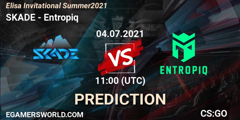 Prognose für das Spiel SKADE VS Entropiq. 04.07.2021 at 11:00. Counter-Strike (CS2) - Elisa Invitational Summer 2021