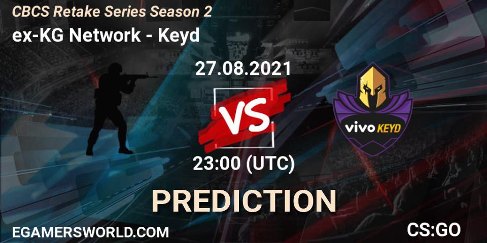 Prognose für das Spiel ex-KG Network VS Keyd. 28.08.2021 at 00:10. Counter-Strike (CS2) - CBCS Retake Series Season 2