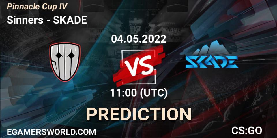 Prognose für das Spiel Sinners VS SKADE. 04.05.22. CS2 (CS:GO) - Pinnacle Cup #4