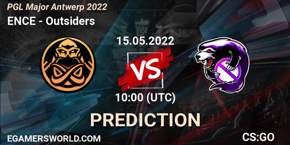 Prognose für das Spiel ENCE VS Outsiders. 15.05.2022 at 10:00. Counter-Strike (CS2) - PGL Major Antwerp 2022