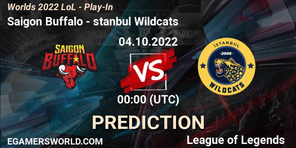 Prognose für das Spiel Saigon Buffalo VS İstanbul Wildcats. 30.09.2022 at 04:00. LoL - Worlds 2022 LoL - Play-In