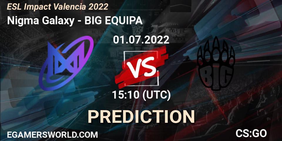 Prognose für das Spiel Galaxy Racer Female VS BIG EQUIPA. 01.07.22. CS2 (CS:GO) - ESL Impact Valencia 2022