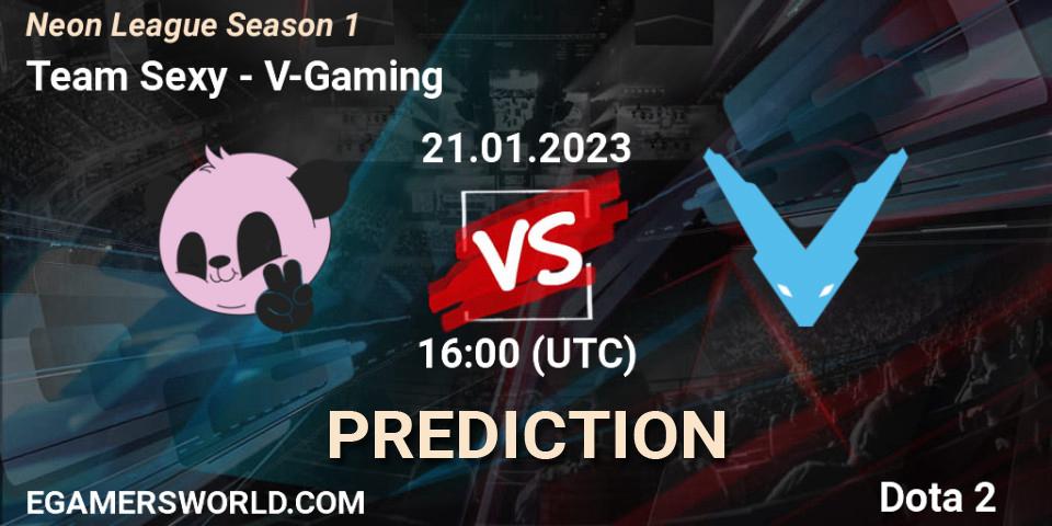 Prognose für das Spiel Team Sexy VS V-Gaming. 21.01.23. Dota 2 - Neon League Season 1
