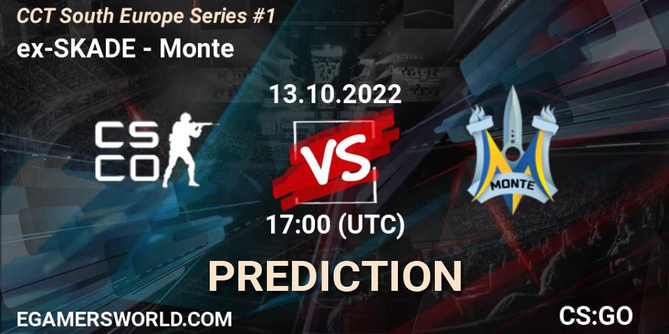 Prognose für das Spiel ex-SKADE VS Monte. 13.10.22. CS2 (CS:GO) - CCT South Europe Series #1