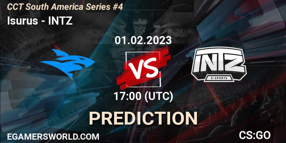 Prognose für das Spiel Isurus VS INTZ. 01.02.23. CS2 (CS:GO) - CCT South America Series #4