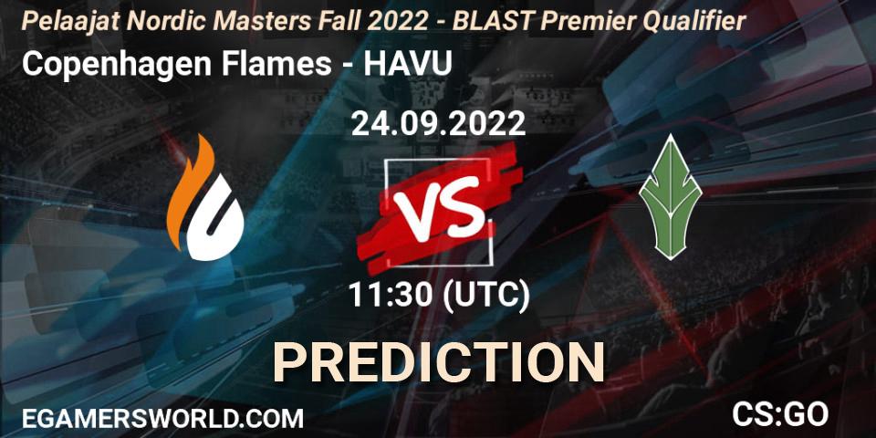 Prognose für das Spiel Copenhagen Flames VS HAVU. 24.09.22. CS2 (CS:GO) - Pelaajat.com Nordic Masters: Fall 2022