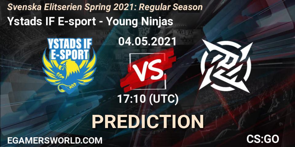 Prognose für das Spiel Ystads IF E-sport VS Young Ninjas. 04.05.2021 at 17:10. Counter-Strike (CS2) - Svenska Elitserien Spring 2021: Regular Season