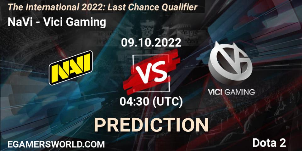 Prognose für das Spiel NaVi VS Vici Gaming. 09.10.22. Dota 2 - The International 2022: Last Chance Qualifier