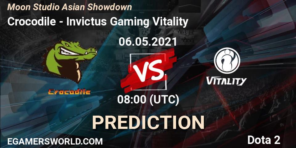 Prognose für das Spiel Crocodile VS Invictus Gaming Vitality. 06.05.2021 at 08:42. Dota 2 - Moon Studio Asian Showdown