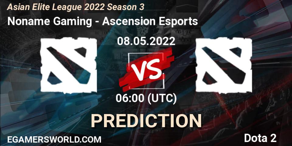Prognose für das Spiel Noname Gaming VS Ascension Esports. 08.05.22. Dota 2 - Asian Elite League 2022 Season 3