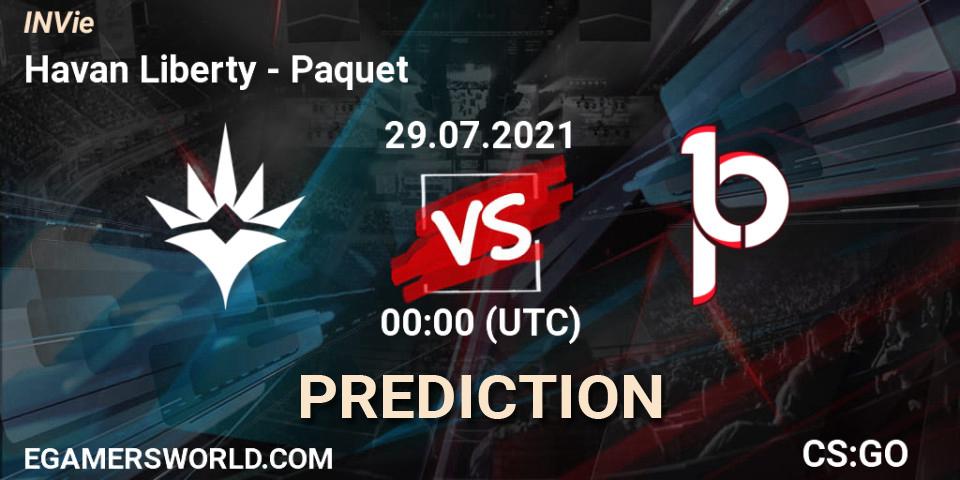 Prognose für das Spiel Havan Liberty VS Paquetá. 29.07.2021 at 00:40. Counter-Strike (CS2) - INVie