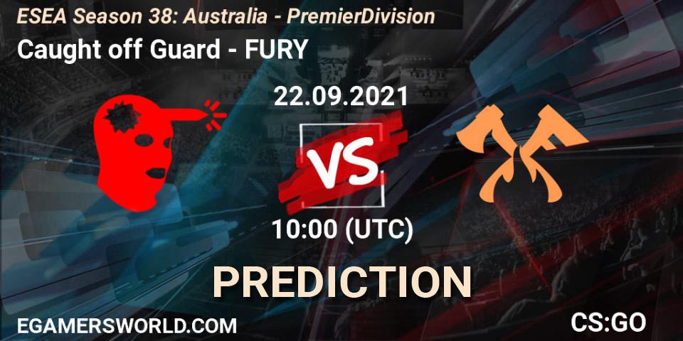 Prognose für das Spiel Caught off Guard VS FURY. 22.09.21. CS2 (CS:GO) - ESEA Season 38: Australia - Premier Division