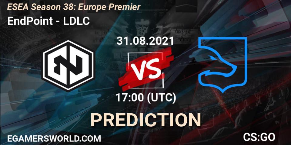 Prognose für das Spiel EndPoint VS LDLC. 22.09.21. CS2 (CS:GO) - ESEA Season 38: Europe Premier