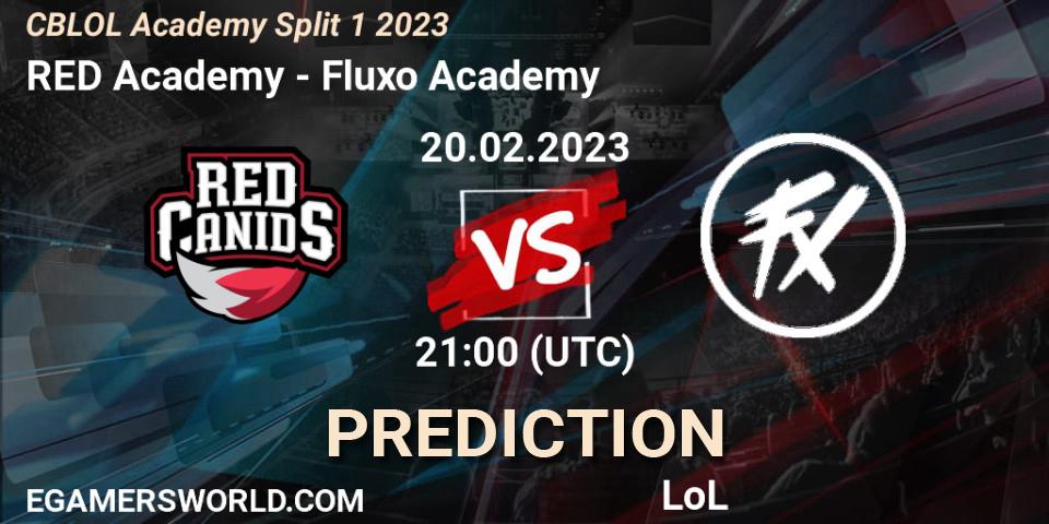 Prognose für das Spiel RED Academy VS Fluxo Academy. 20.02.2023 at 21:00. LoL - CBLOL Academy Split 1 2023