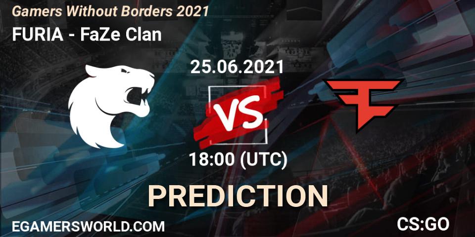 Prognose für das Spiel FURIA VS FaZe Clan. 25.06.21. CS2 (CS:GO) - Gamers Without Borders 2021