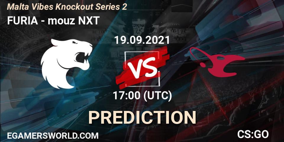 Prognose für das Spiel FURIA VS mouz NXT. 19.09.2021 at 17:25. Counter-Strike (CS2) - Malta Vibes Knockout Series #2