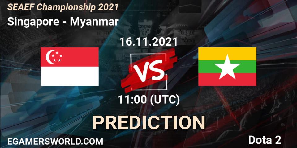 Prognose für das Spiel Singapore VS Myanmar. 16.11.2021 at 13:34. Dota 2 - SEAEF Dota2 Championship 2021