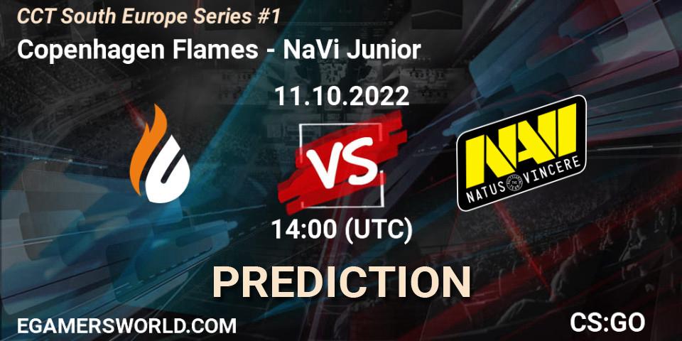Prognose für das Spiel Copenhagen Flames VS NaVi Junior. 11.10.22. CS2 (CS:GO) - CCT South Europe Series #1