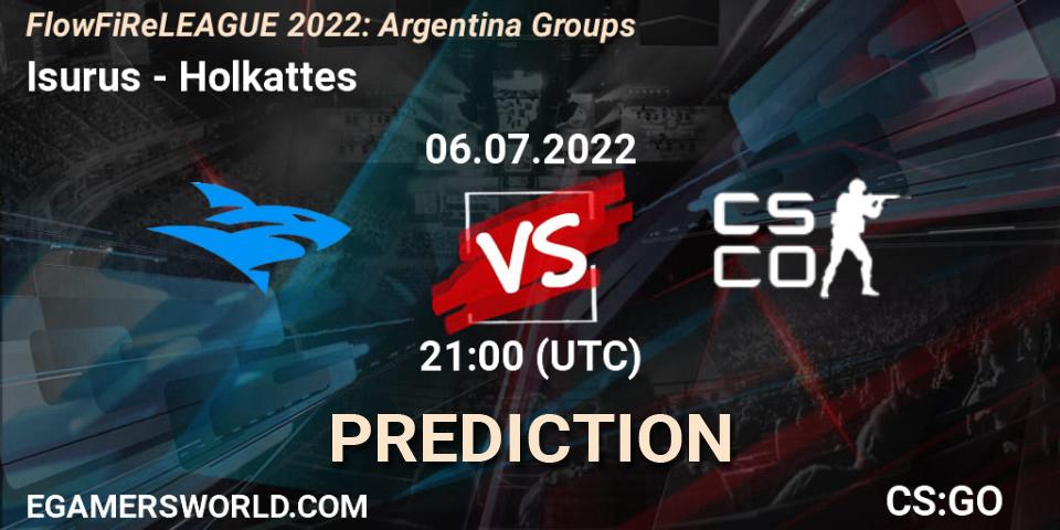 Prognose für das Spiel Isurus VS Holkattes. 06.07.2022 at 21:00. Counter-Strike (CS2) - FlowFiReLEAGUE 2022: Argentina Groups