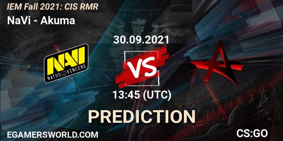 Prognose für das Spiel NaVi VS Akuma. 30.09.2021 at 13:55. Counter-Strike (CS2) - IEM Fall 2021: CIS RMR