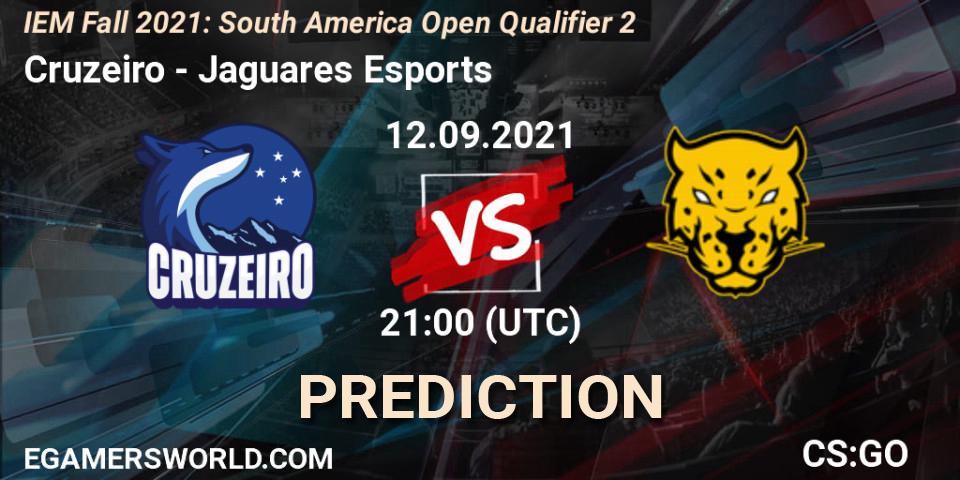 Prognose für das Spiel Cruzeiro VS Jaguares Esports. 12.09.2021 at 21:10. Counter-Strike (CS2) - IEM Fall 2021: South America Open Qualifier 2