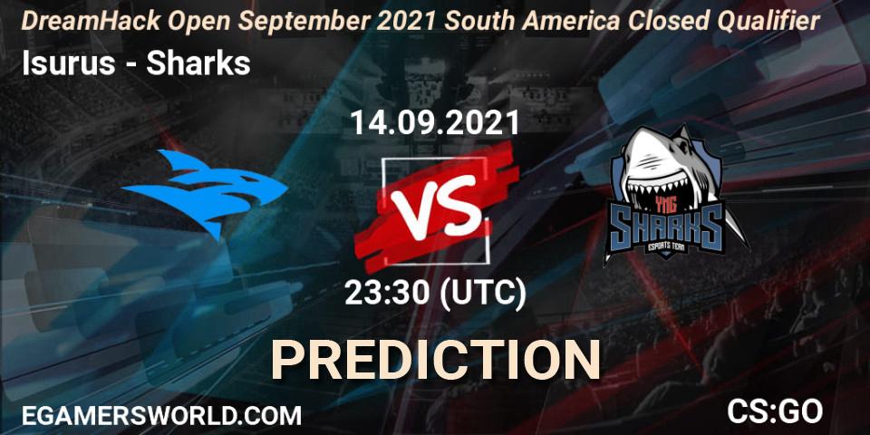 Prognose für das Spiel Isurus VS Sharks. 15.09.21. CS2 (CS:GO) - DreamHack Open September 2021 South America Closed Qualifier