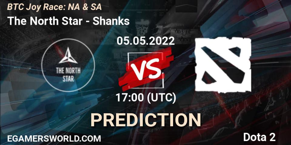Prognose für das Spiel The North Star VS Shanks. 05.05.2022 at 17:08. Dota 2 - BTC Joy Race: NA & SA