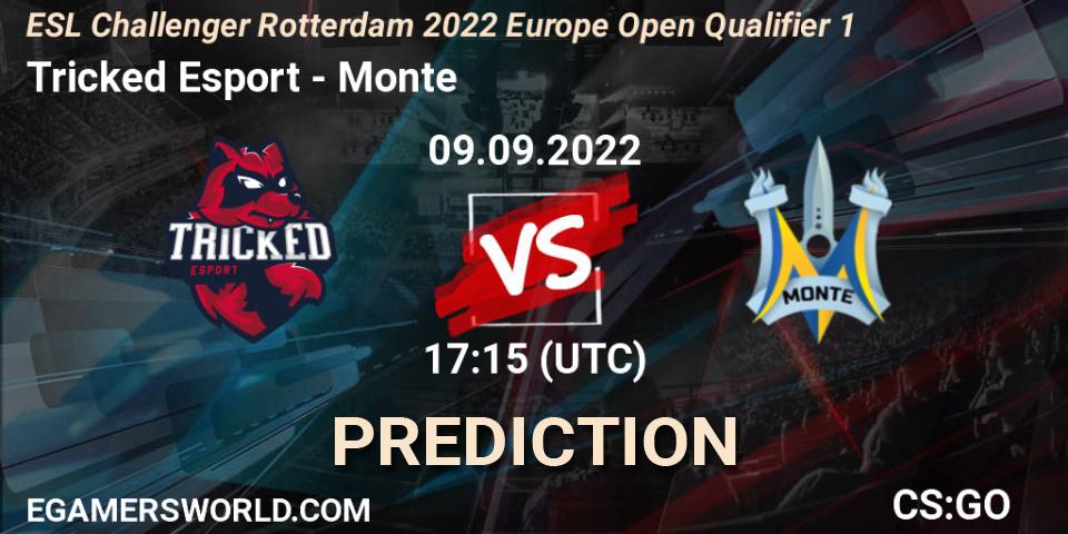 Prognose für das Spiel Tricked Esport VS Monte. 09.09.22. CS2 (CS:GO) - ESL Challenger Rotterdam 2022 Europe Open Qualifier 1