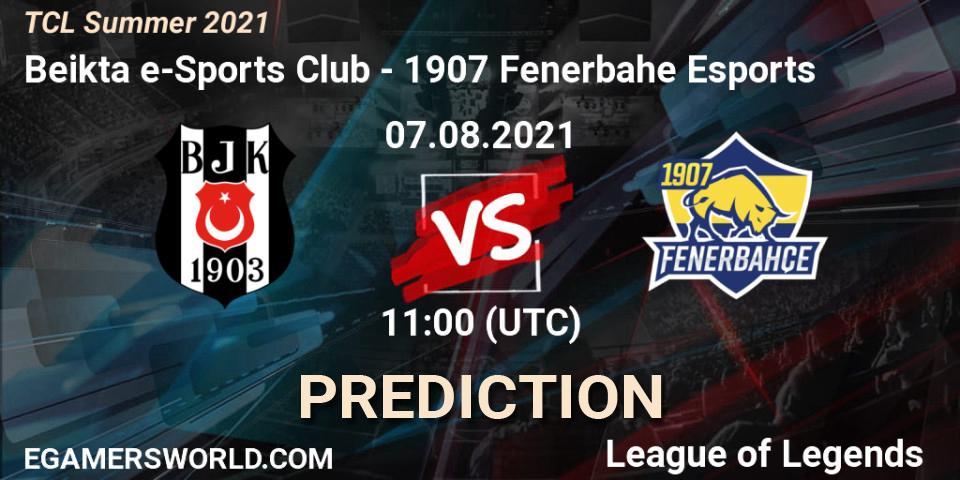 Prognose für das Spiel Beşiktaş e-Sports Club VS 1907 Fenerbahçe Esports. 07.08.21. LoL - TCL Summer 2021