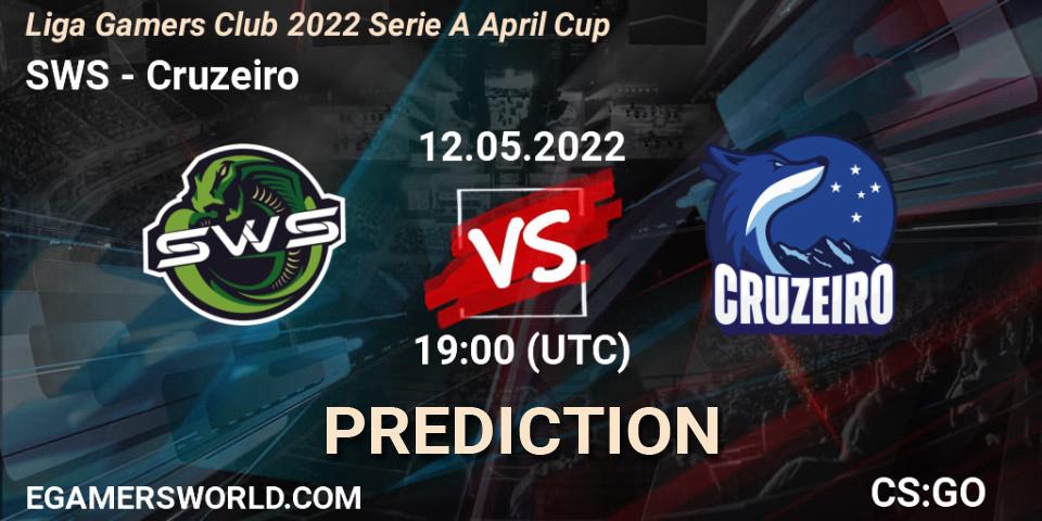 Prognose für das Spiel SWS VS Cruzeiro. 12.05.2022 at 19:00. Counter-Strike (CS2) - Liga Gamers Club 2022 Serie A April Cup