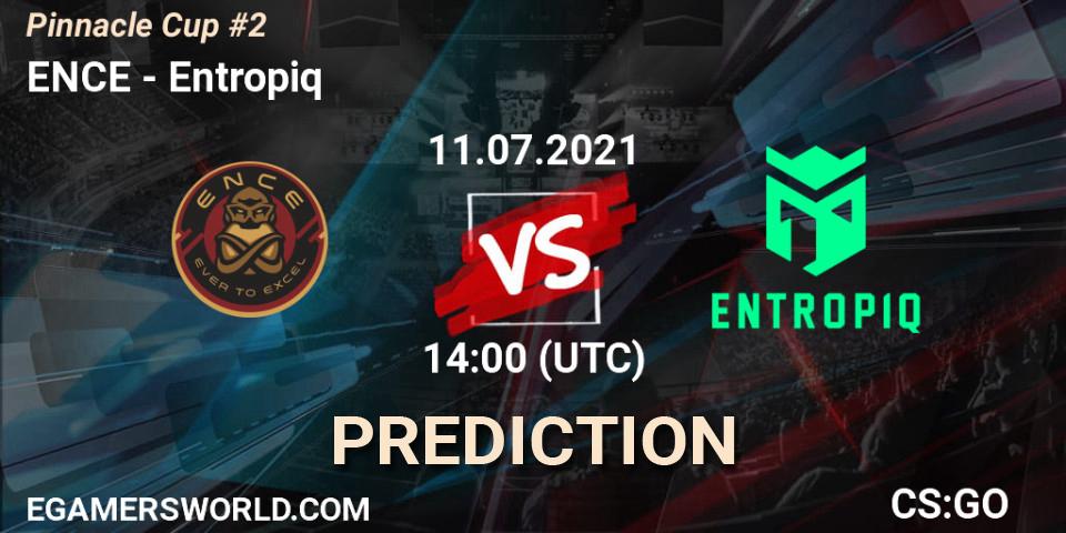 Prognose für das Spiel ENCE VS Entropiq. 11.07.21. CS2 (CS:GO) - Pinnacle Cup #2