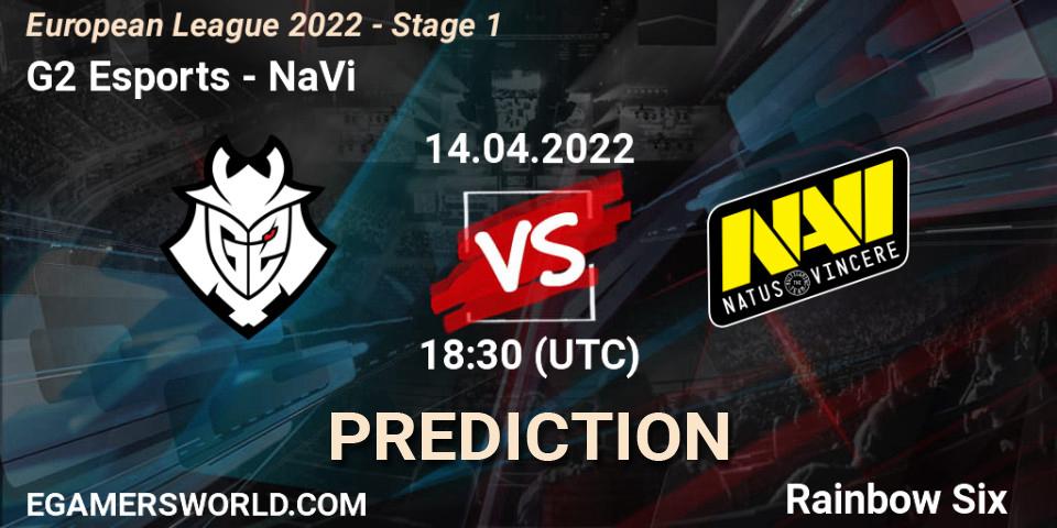 Prognose für das Spiel G2 Esports VS NaVi. 14.04.22. Rainbow Six - European League 2022 - Stage 1