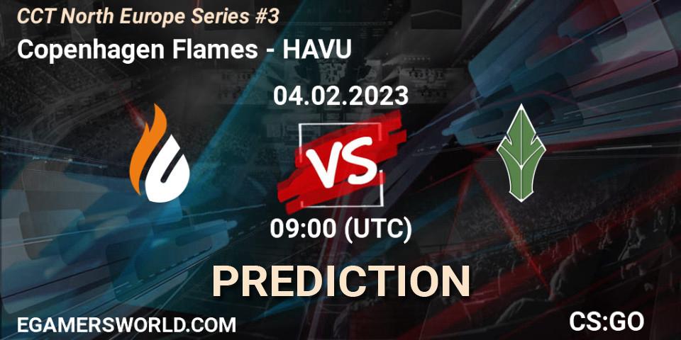 Prognose für das Spiel Copenhagen Flames VS HAVU. 04.02.23. CS2 (CS:GO) - CCT North Europe Series #3