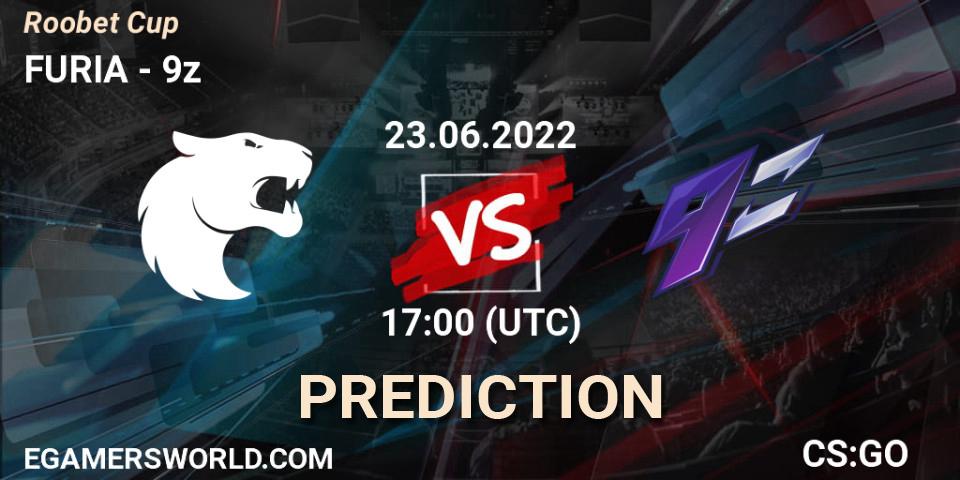 Prognose für das Spiel FURIA VS 9z. 23.06.2022 at 17:00. Counter-Strike (CS2) - Roobet Cup