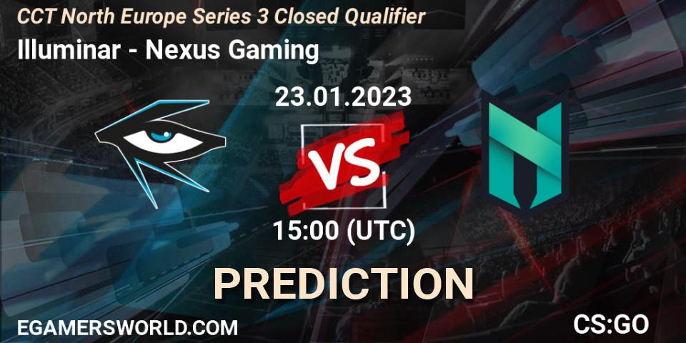 Prognose für das Spiel Illuminar VS Nexus Gaming. 23.01.23. CS2 (CS:GO) - CCT North Europe Series 3 Closed Qualifier