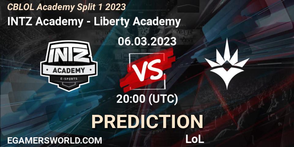 Prognose für das Spiel INTZ Academy VS Liberty Academy. 06.03.23. LoL - CBLOL Academy Split 1 2023