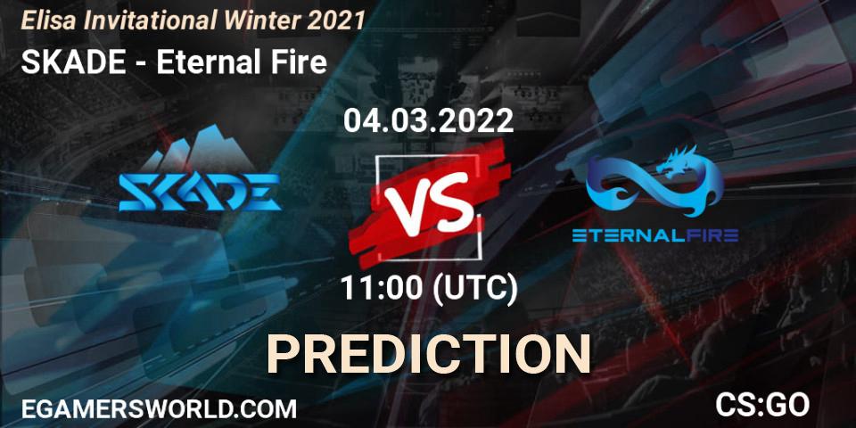 Prognose für das Spiel SKADE VS Eternal Fire. 04.03.2022 at 11:00. Counter-Strike (CS2) - Elisa Invitational Winter 2021
