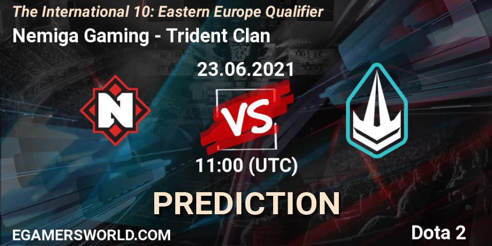 Prognose für das Spiel Nemiga Gaming VS Trident Clan. 23.06.21. Dota 2 - The International 10: Eastern Europe Qualifier