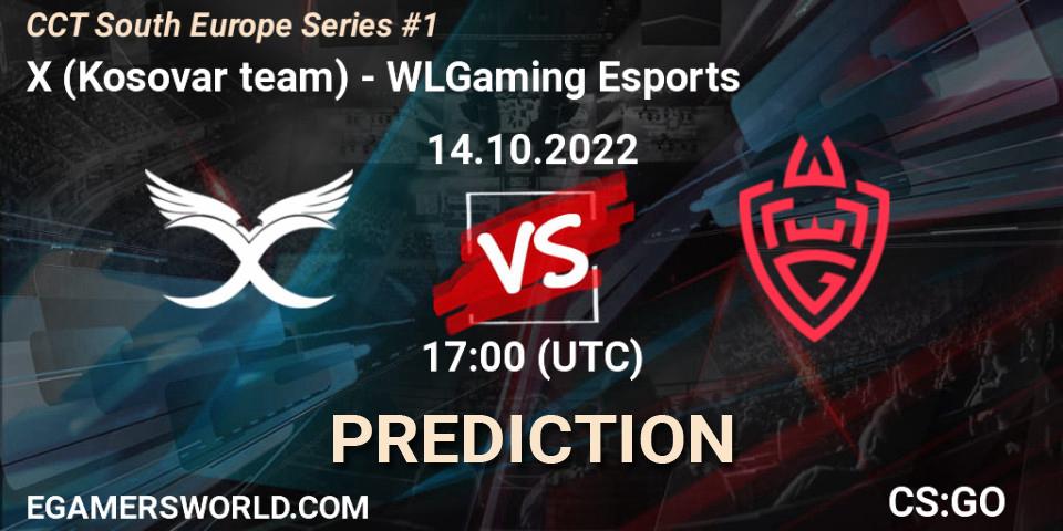 Prognose für das Spiel X (Kosovar team) VS WLGaming Esports. 14.10.2022 at 17:40. Counter-Strike (CS2) - CCT South Europe Series #1