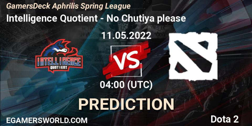 Prognose für das Spiel Intelligence Quotient VS No Chutiya please. 11.05.2022 at 04:16. Dota 2 - GamersDeck Aphrilis Spring League
