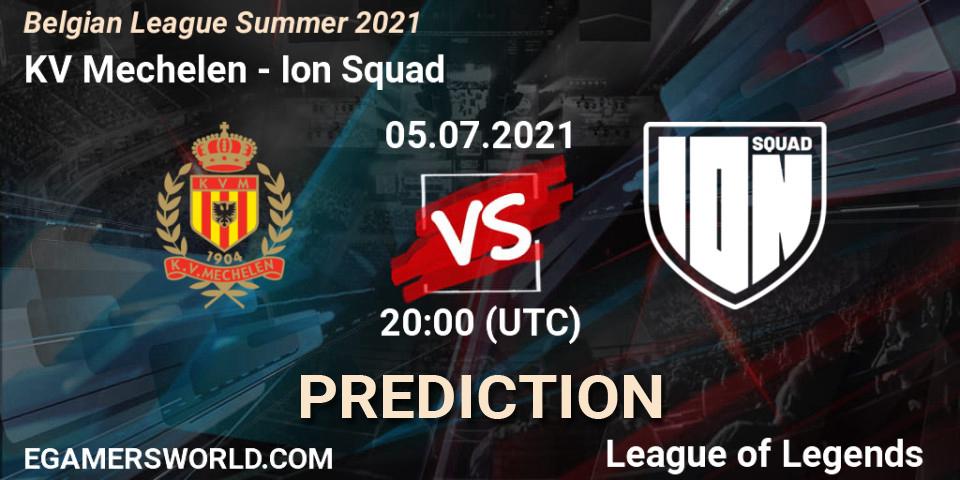 Prognose für das Spiel KV Mechelen VS Ion Squad. 07.06.2021 at 17:00. LoL - Belgian League Summer 2021